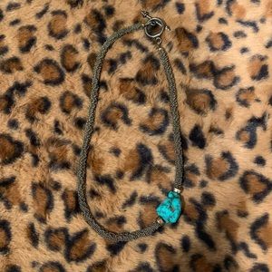 Authentic SS Chain with Native-Made Turquoise